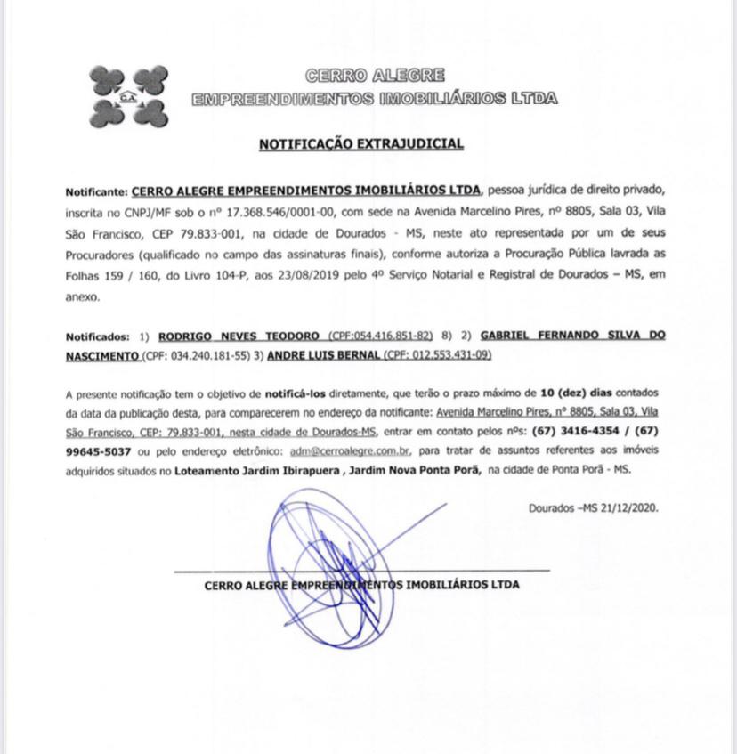 Notificação Extrajudicial