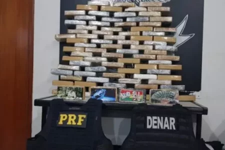 Em operação conjunta, Denar e PRF apreendem carga de cocaína e haxixe