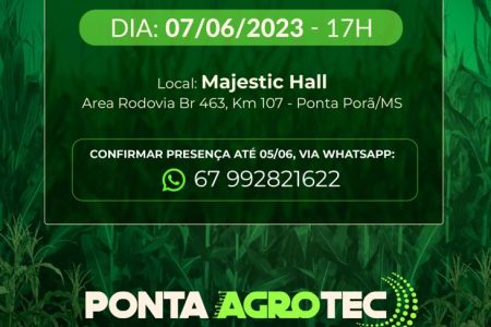 Ponta Agrotec anuncia parceiros para a 2ª edição da feira