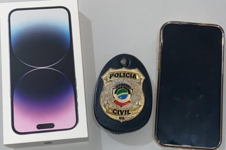 Polícia Civil recupera celular furtado de loja no centro de Ponta Porã