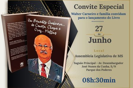 Com trajetória política marcante, Walter Carneiro lança biografia dia 27 na Assembleia