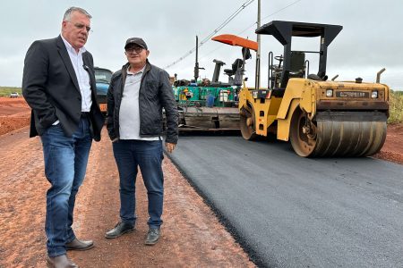 Obra do anel viário contorno sulentra na fase de aplicação