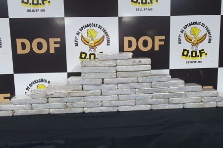 Homem é preso com R$ 3,3 milhões em cocaína que buscou em Ponta Porã