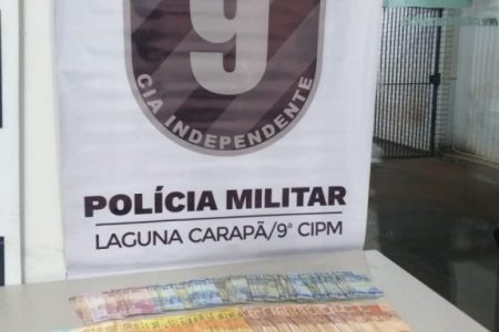 Homem furta R$ 3,7 mil de casa lotérica e acaba preso pela PM
