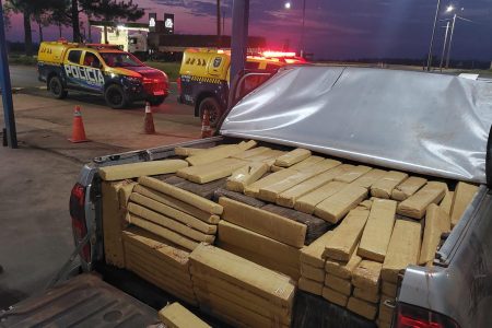 Carregamento milionário de maconha é apreendido em Ponta Porã