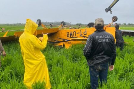 Polícia Civil aguarda Cenipa para ajudar nas investigações do acidente aéreo que matou piloto em Ponta Porã