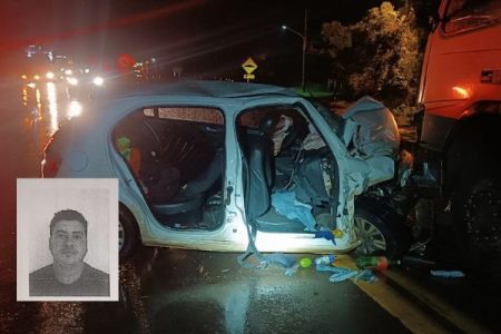 Motorista morre e passageiros ficam feridos em acidente com carreta