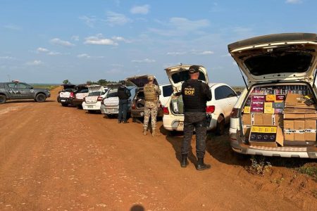 DOF intercepta comboio de 7 carros e apreende mais de R$ 600 mil em produtos ilegais
