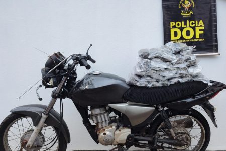 Motociclista é preso com carga milionária de haxixe