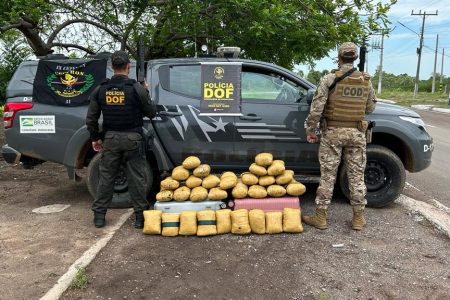 DOF prende bolivianas com R$ 425 mil em skank
