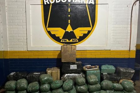 Polícia Militar Rodoviária prende homem com mais de 300 quilos de maconha em Ponta Porã