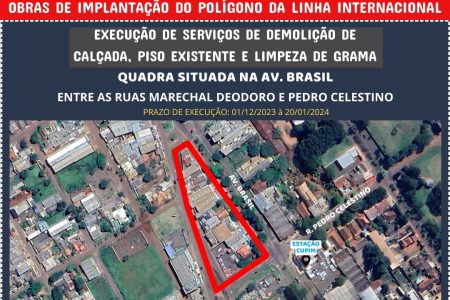 Avenida Brasil será interditada para obras de revitalização