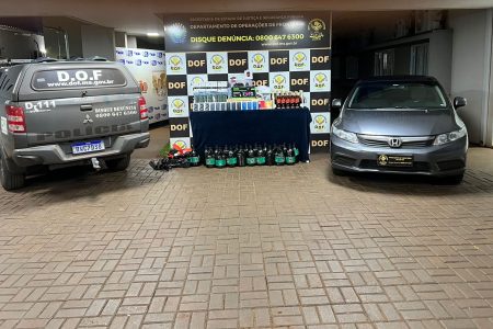 Homem é detido com carga de produtos contrabandeados avaliada em R$ 422 mil