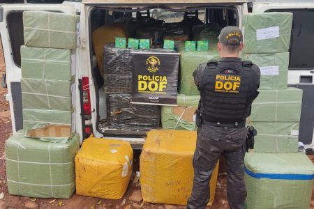 Motorista é preso com quase R$ 2 milhões em materiais de contrabando e descaminho