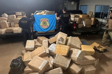 Em desdobramento da Operação Argos, PF apreende 2,5 toneladas de droga em Ponta Porã