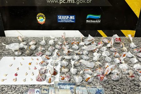 Ex-presidiário é flagrado com 110 porções de drogas na Aldeia Jaguapiru