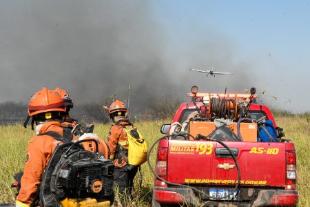 Pantaneiros elogiam ação bombeiros no combate as chamas no Pantanal