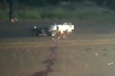 Motociclista morre atropelado no Distrito de Nova Itamarati