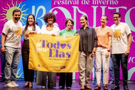 Campanha #TodosPorElas marca presença no Festival de Inverno de Bonito