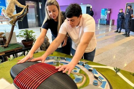 Maquete 3D do Bioparque proporciona experiência tátil aos deficientes visuais