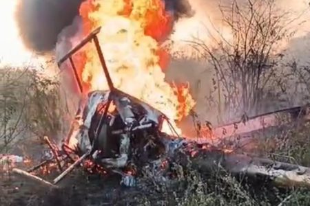 Helicóptero cai no nordeste e deixa pelo menos dois mortos