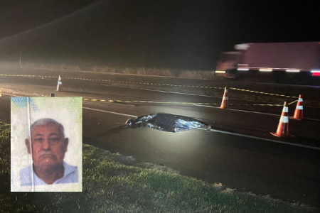 Idoso em bicicleta morre ao ser atropelado por caminhão na BR-163