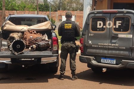 Homem é preso pelo DOF por receptação de peças veicular em Maracaju