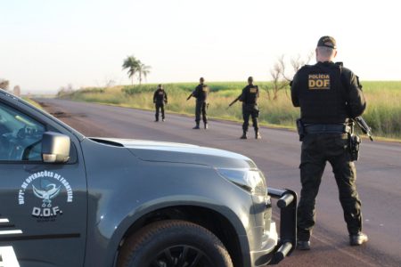 Traficantes com helicóptero são interceptados pelo DOF na fronteira