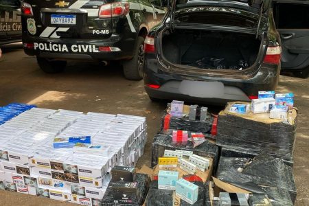 DRACCO apreende contrabando de nove mil cigarros eletrônicos em Ponta Porã