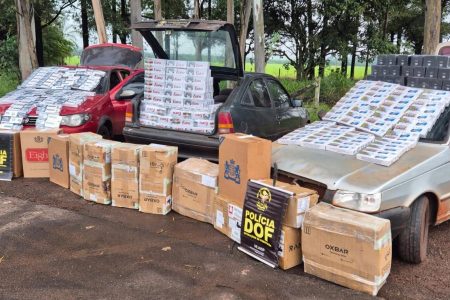 DOF intercepta em Ponta Porã comboio com produtos ilegais contrabandeados
