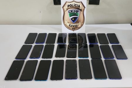 Polícia recupera 26 celulares ‘levados’ da Secretaria de Saúde da Capital