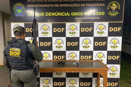 Quatro homens são presos com armas de fogo e 55 munições