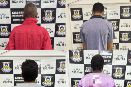 Quatro homens com mandados em aberto são presos durante o final de semana