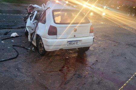 Motorista morre em colisão frontal na BR-163 em Caarapó