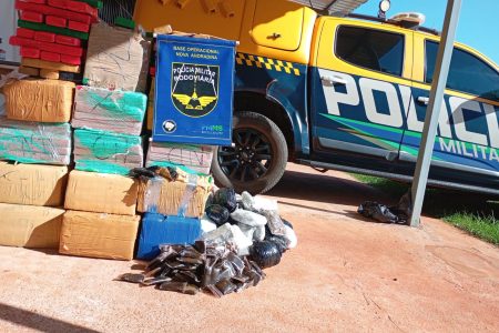 PMR prende homem com meia tonelada de drogas que seriam entregues em São Paulo