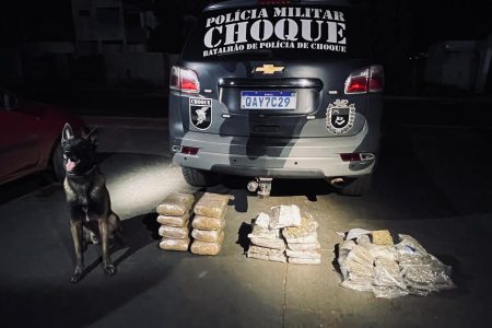 Choque da Polícia Militar de MS atua em operação nacional contra o crime organizado