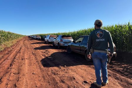 Comboio de contrabando é interceptado pela DEFRON na fronteira