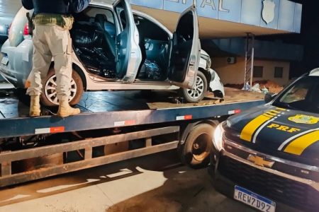 Motorista consegue fugir e abandona 377 quilos de maconha em Nova Andradina