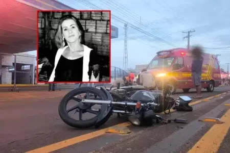Mulher morre em hospital após ser atropelada por moto enquanto atravessava avenida