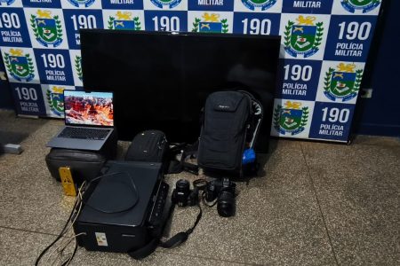 Dupla é presa após invadir casa de fotógrafo e furtar equipamentos em Ponta Porã